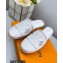 Louis Vuitton Perforated Calf Leather Starboard Flat Espadrilles Slippers White 2022