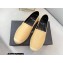 Saint Laurent Monogram Embroidered Espadrilles in Lambskin Beige 2022