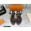 Louis Vuitton Monogram Canvas Starboard Wedge Espadrilles Sandals Brown 2022