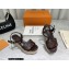 Louis Vuitton Monogram Canvas Starboard Wedge Espadrilles Sandals Brown 2022