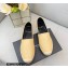 Saint Laurent Monogram Embroidered Espadrilles in Lambskin Beige 2022