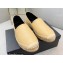 Saint Laurent Monogram Embroidered Espadrilles in Lambskin Beige 2022