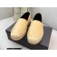 Saint Laurent Monogram Embroidered Espadrilles in Lambskin Beige 2022