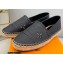 Louis Vuitton Perforated Calf Leather Starboard Flat Espadrilles Black 2022