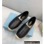 Prada Nappa Leather Espadrilles Black 2022