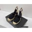 Prada Linen Logo Embroidered Platform 8cm Wedge Espadrilles Black 2022