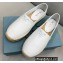 Prada Nappa Leather Espadrilles White 2022