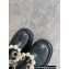 Chanel Pearl and Chain Loafers Black 2022