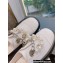 Chanel Pearl and Chain Loafers White 2022