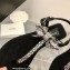 Chanel Grosgrain and Jewelry Bow Sandals G38853 Black 2022