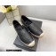 Saint Laurent Monogram Embroidered Espadrilles in Lambskin Black 2022