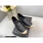 Saint Laurent Monogram Embroidered Espadrilles in Lambskin Black 2022