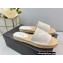 Prada Linen Logo Embroidered Espadrilles Slides White 2022