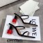Loewe Nail polish sandals Black/Red 2022