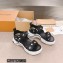 Louis Vuitton LV Archlight Flat Sandals Satin Polka Dots Black 2022