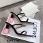 Loewe Nail polish sandals Black/Pink 2022