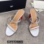 Loewe Nail polish sandals White/Red 2022