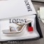 Loewe Nail polish sandals White/Red 2022