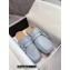 Loewe Gate flat mules in calfskin Gray Blue 2022