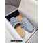 Loewe Gate flat mules in calfskin Gray Blue 2022
