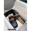 Loewe Gate flat mules in calfskin Black/Tan 2022