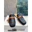 Loewe Gate flat mules in calfskin Black/Tan 2022