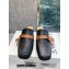Loewe Gate flat mules in calfskin Black/Tan 2022