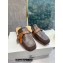Loewe Gate flat mules in calfskin Coffee/Tan 2022