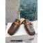 Loewe Gate flat mules in calfskin Coffee/Tan 2022