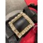 Roger Vivier Viv' Rangers Strass Buckle Sandals in Leather Black 2022