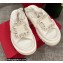 Roger Vivier Viv' Winter Puffy Strass Buckle Sandals White 2022