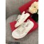 Roger Vivier Viv' Winter Puffy Strass Buckle Sandals White 2022