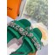 Louis Vuitton Crystal Bow Diva Flat Mules Embroidered Satin Green 2022