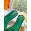 Louis Vuitton Crystal Bow Diva Flat Mules Embroidered Satin Green 2022