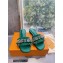 Louis Vuitton Crystal Bow Diva Flat Mules Embroidered Satin Green 2022