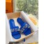 Louis Vuitton Crystal Bow Diva Flat Mules Embroidered Satin Blue 2022
