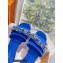 Louis Vuitton Crystal Bow Diva Flat Mules Embroidered Satin Blue 2022