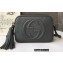 Gucci Soho Small Leather Disco Bag 308364 Gray