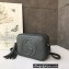Gucci Soho Small Leather Disco Bag 308364 Gray