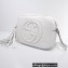 Gucci Soho Small Leather Disco Bag 308364 White