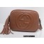 Gucci Soho Small Leather Disco Bag 308364 Brown