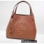 Gucci Soho Tassel Leather Shoulder Bag 282309 Brown