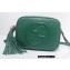 Gucci Soho Small Leather Disco Bag 308364 Green