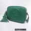 Gucci Soho Small Leather Disco Bag 308364 Green