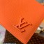 Louis Vuitton Aerogram leather Multiple Wallet Orange