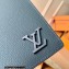 Louis Vuitton Aerogram leather Brazza Wallet Blue