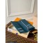 Louis Vuitton Aerogram leather Brazza Wallet Blue