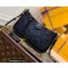 Louis Vuitton Monogram Empreinte Leather Easy Pouch On Strap Bag M80349 Black