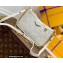 Louis Vuitton Monogram Empreinte Leather Easy Pouch On Strap Bag M81066 Creme White