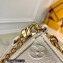 Louis Vuitton Monogram Empreinte Leather Easy Pouch On Strap Bag M81066 Creme White